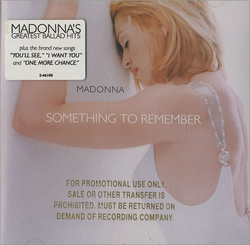 マドンナSomething To Remember 限定 ゴールド CD